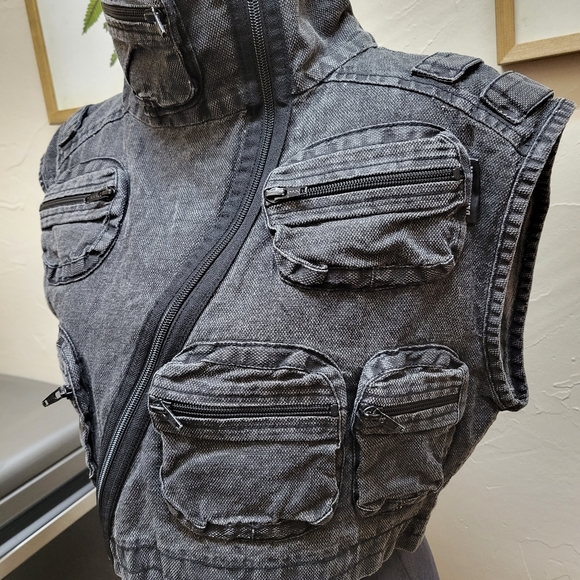 Demobaza Black Jacket Vest Medium - Picture 3 of 6